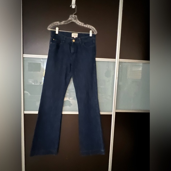 Sezane Bootcut Dark Denim Denim Trouser - Picture 5 of 9